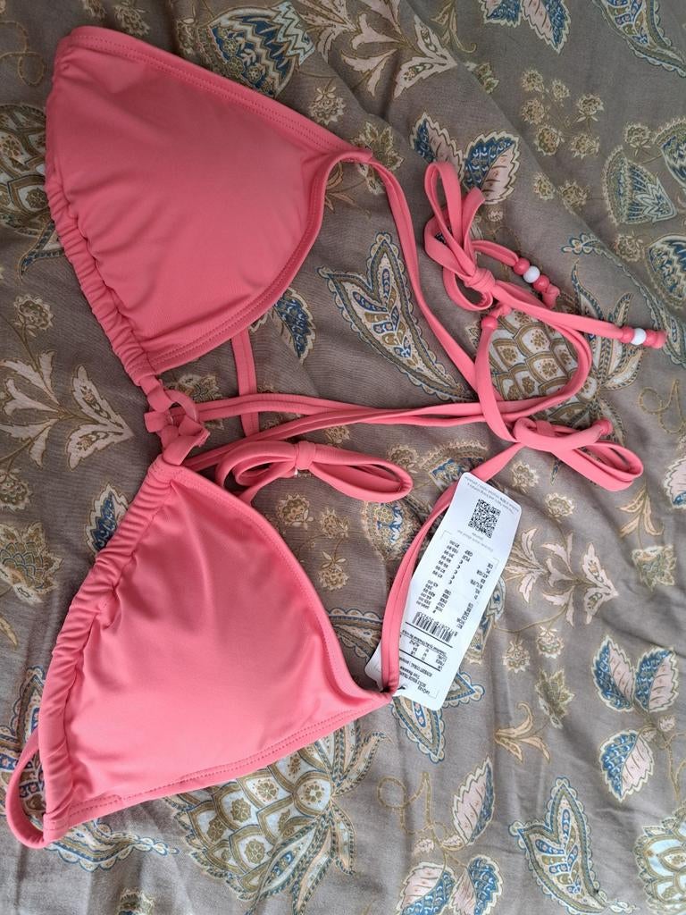 Nieuwe roze Hunkemöller bikini maat M sicily beads triangle, Nieuw, Ophalen of Verzenden, Roze, Bikini