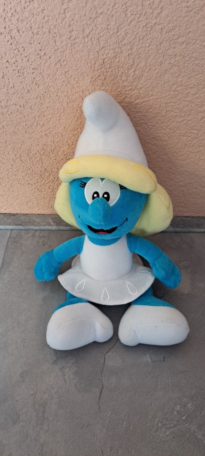Smurfin knuffel 28 cm., Verzamelen, Smurfen, Ophalen of Verzenden, Zo goed als nieuw