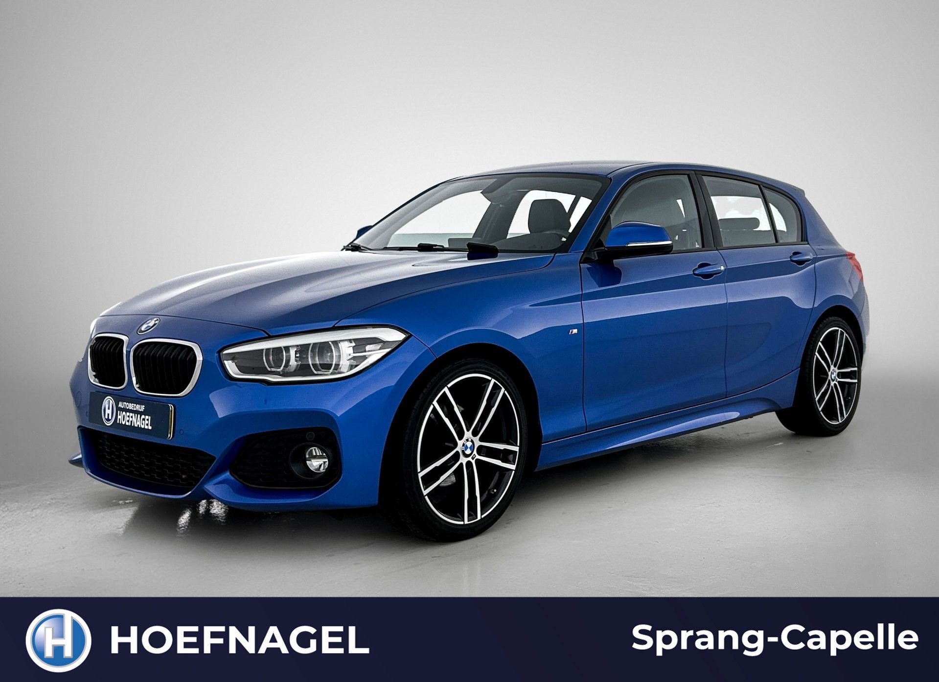 BMW 1-serie 118i M Sport Edition | Stoelverwarming | Cruise, Auto's, Gebruikt, Blauw, Bedrijf, 650 kg