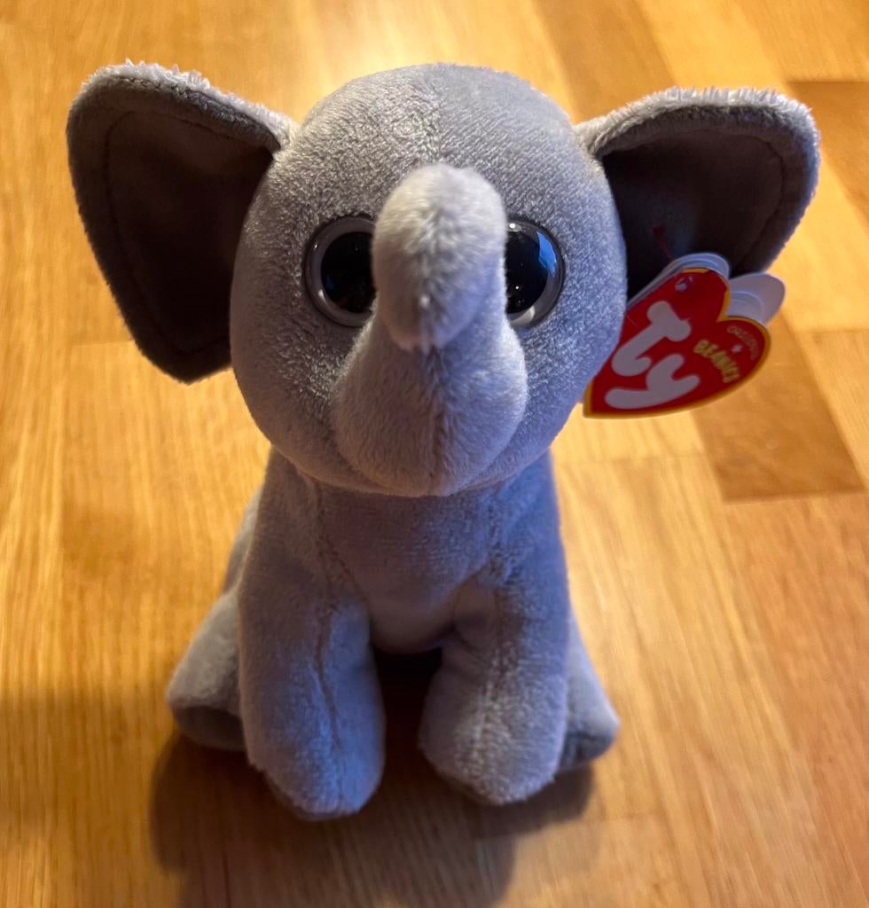 Nieuw! Ty beanies olifant heerlijk zachte ty beanie knuffel, Ophalen of Verzenden, Nieuw, Olifant