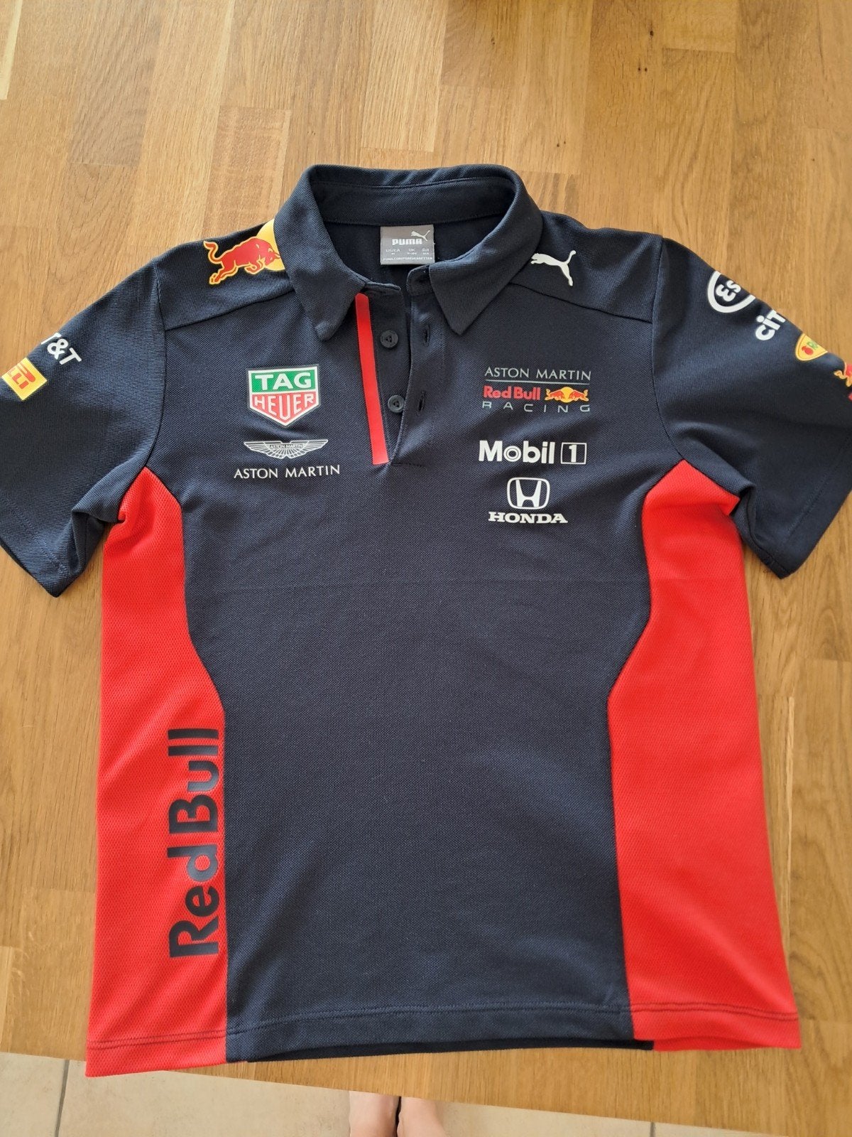 Red Bull polo Max Verstappen kind 140 9-10jaar erg netjes, Maat XS of kleiner, Ophalen, Zo goed als nieuw, Shirt