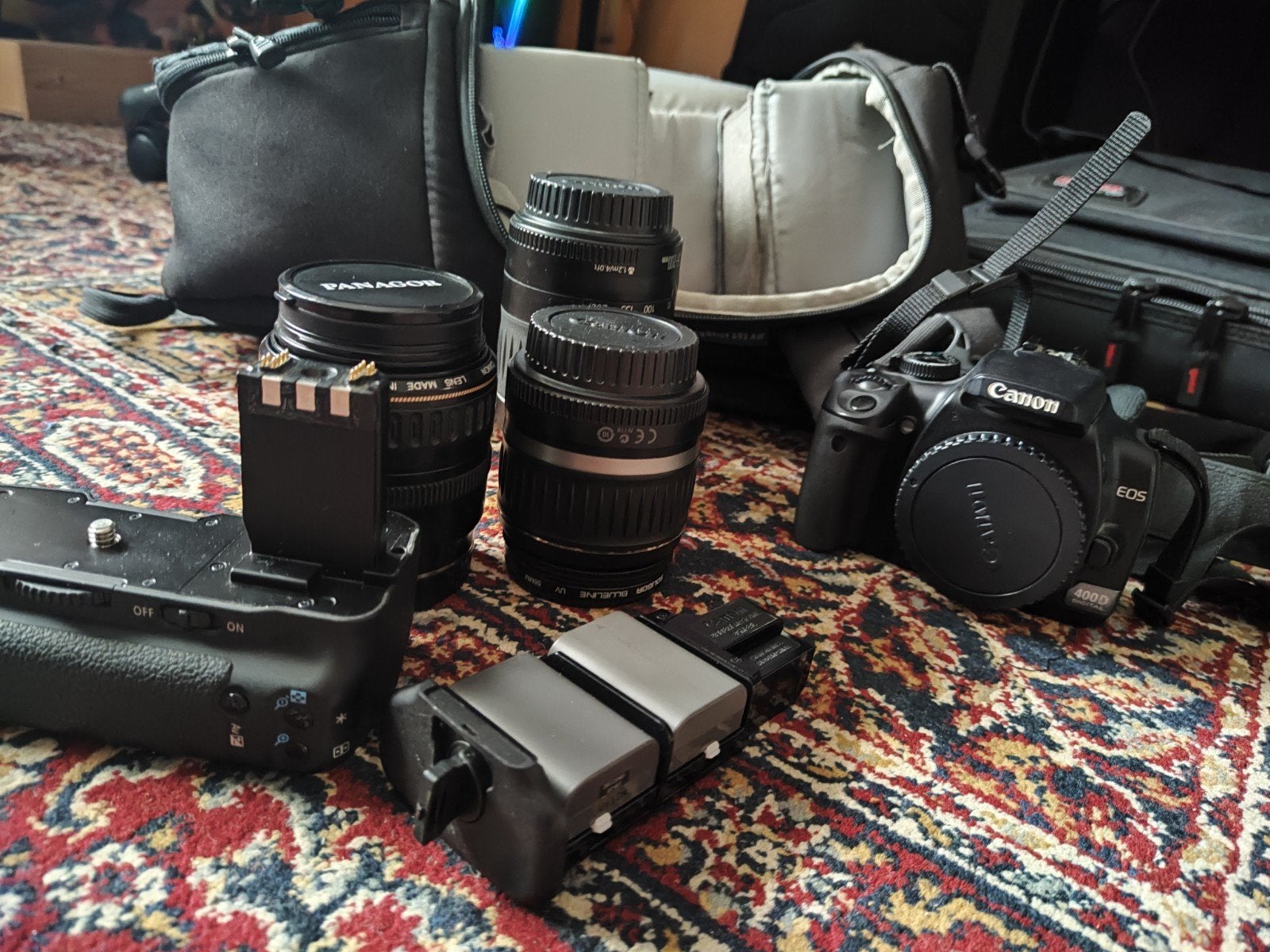 Complete Canon EOS5 Fotografie Set met 3 Lenzen & Tas, Canon, Camera, Ophalen of Verzenden, Gebruikt