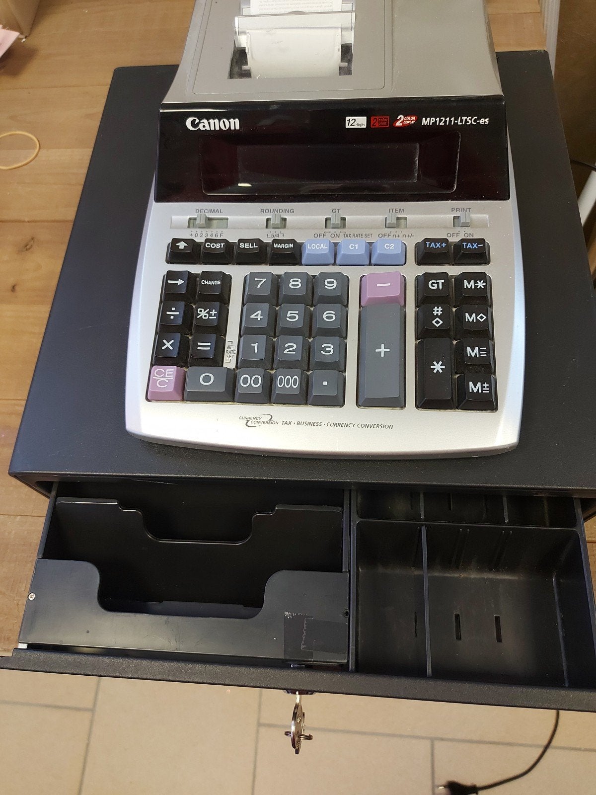 Canon MP1211-LTSC-es rekenmachine met kassalade, Diversen, Ophalen of Verzenden