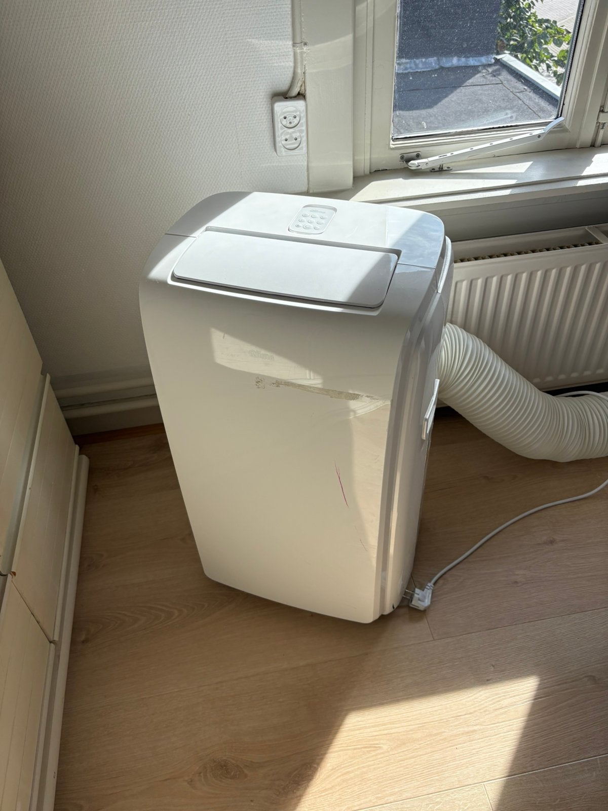 Airco Qlima P534, Witgoed en Apparatuur, Ophalen, Minder dan 60 m³, 3 snelheden of meer, Zo goed als nieuw