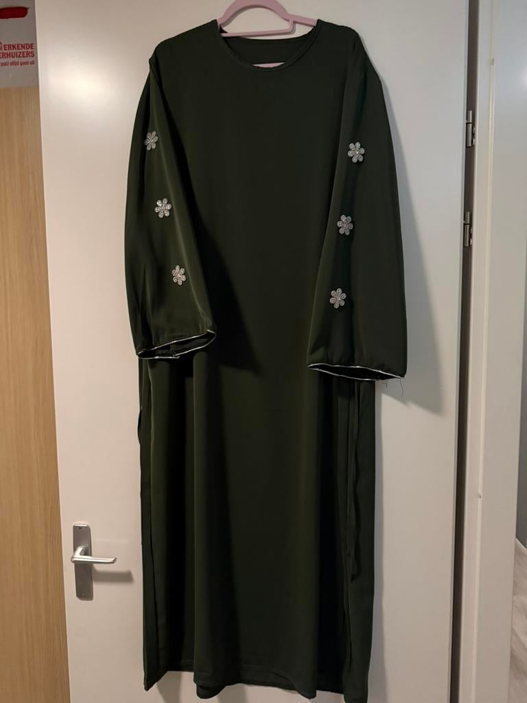 Abaya jurk groen, Kleding | Dames, Gelegenheidskleding, Ophalen of Verzenden, Zo goed als nieuw, Groen, Galajurk