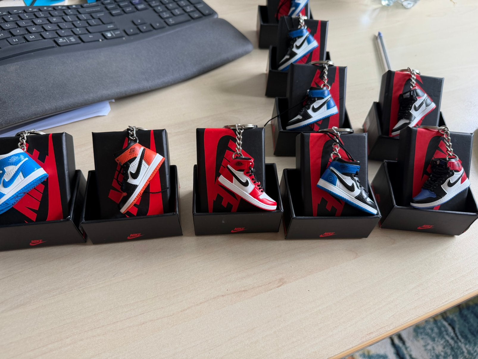 Mini Air Jordan 1 Sneaker Sleutelhanger, Ophalen, Nieuw