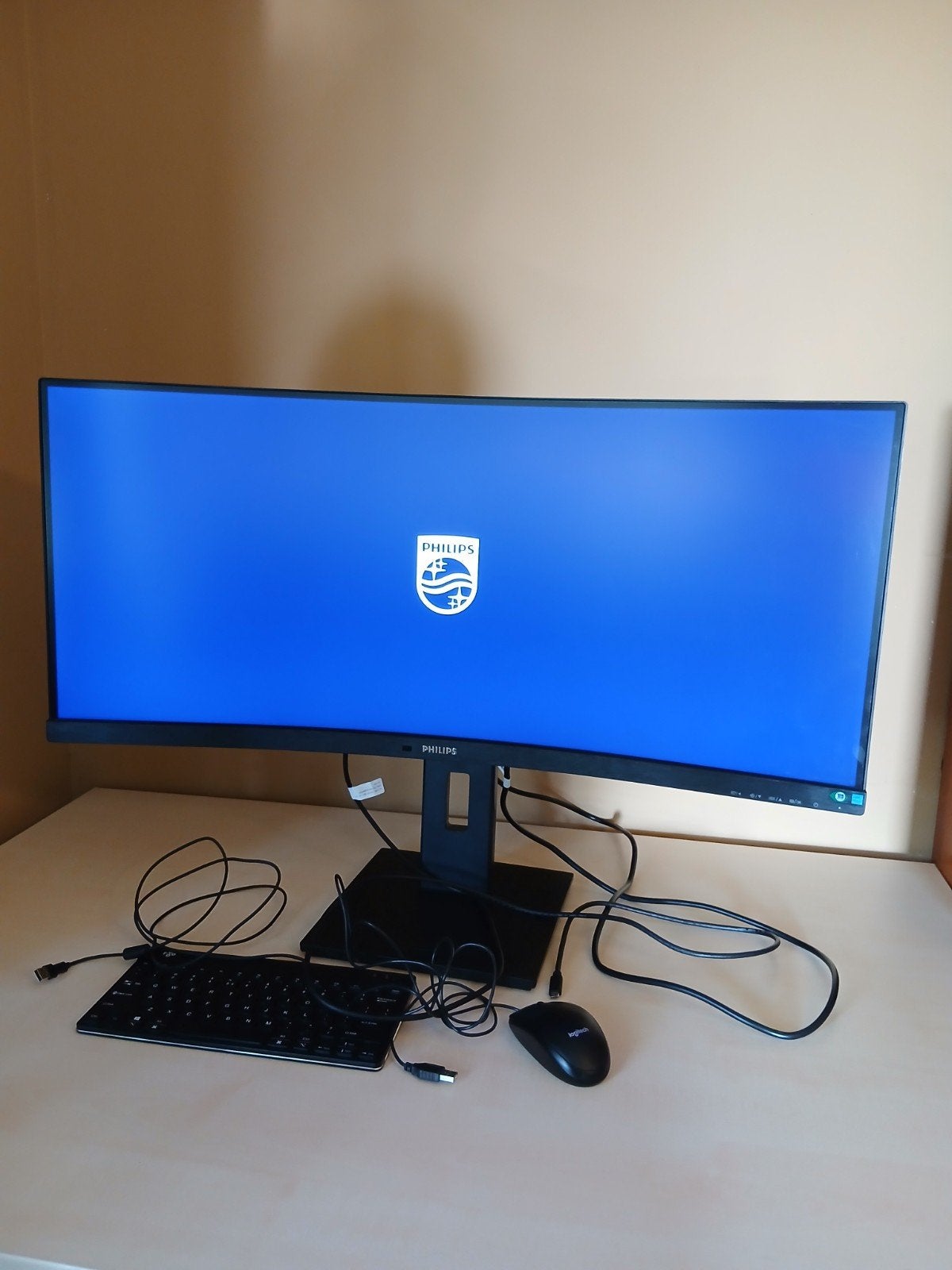 Philips 346B1C Curved Ultrawide Monitor - Zo goed als nieuw, Computers en Software, Curved, Philips, 3 tot 5 ms, VA