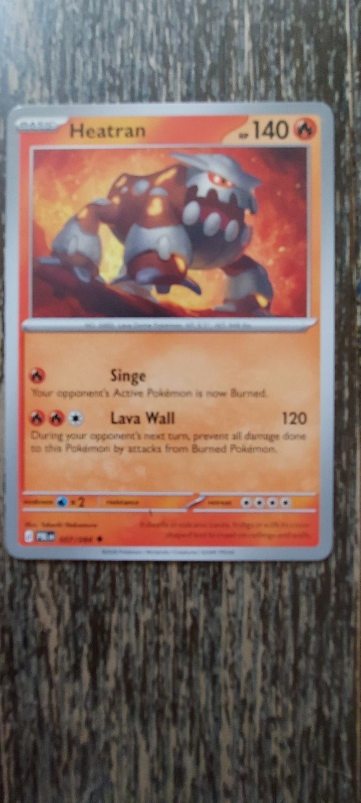 Pokémon Pitch Black Heatran 007/084 NM, Ophalen of Verzenden, Zo goed als nieuw, Losse kaart