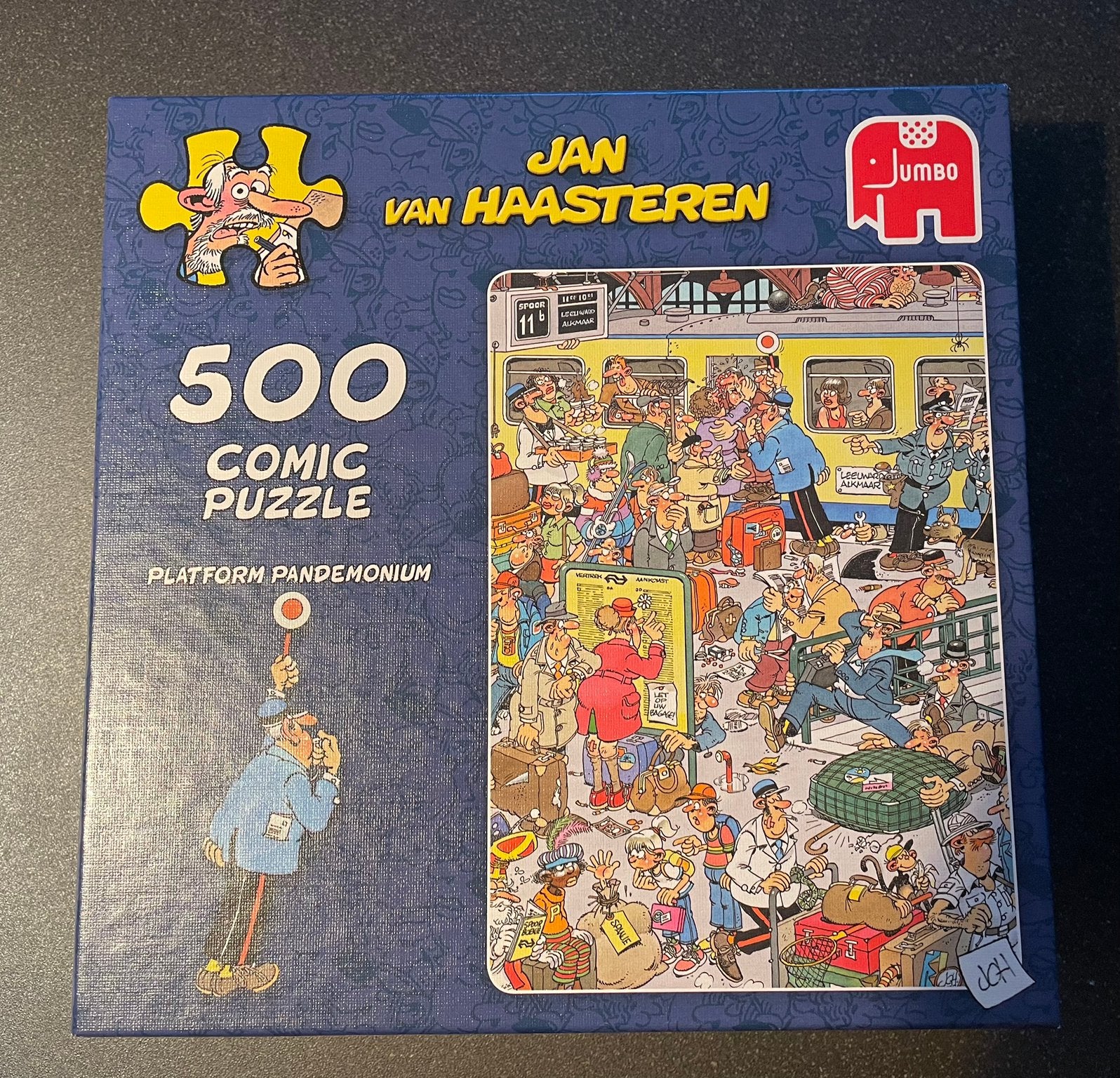 Jan van Haasteren 500 stukjes - Platform Pandemonium, Ophalen, Minder dan 500 stukjes, Zo goed als nieuw, Legpuzzel