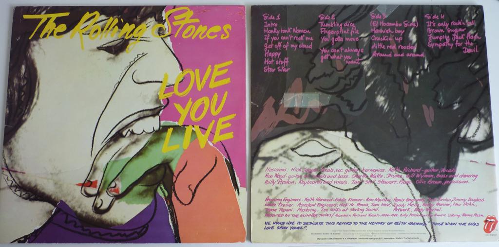 HOLLP19. rolling stones Love you Live 2LP HOL77 €20, Cd's en Dvd's, Vinyl | Rock, Originele persing, Ophalen of Verzenden, Gebruikt