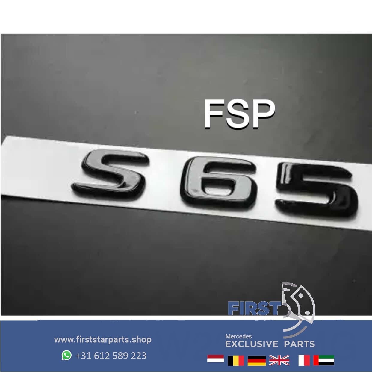 W222 W217 S65 LOGO EMBLEEM Mercedes S Klasse AMG 2014-2022 6