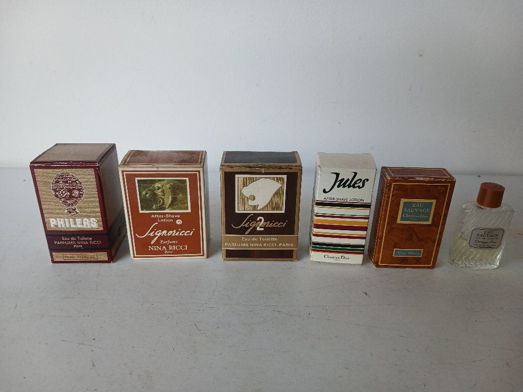 VINTAGE Christian Dior Phileas, Jules, Eau Sauvage, Signori., Verzenden, Nieuw, Miniatuur, Gevuld