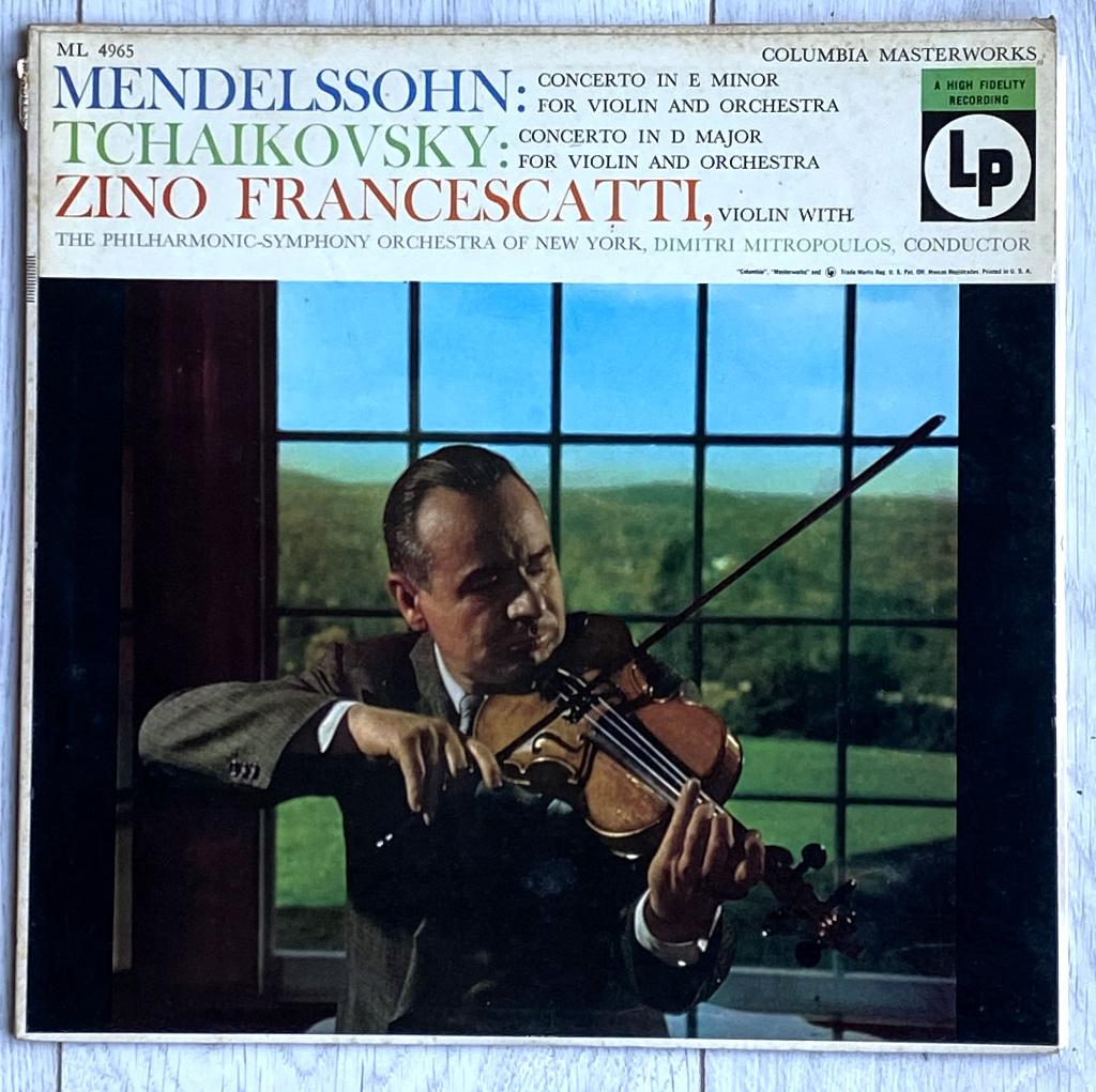 Mendelssohn / Tjaikovksy - vioolconcerten - Francescatti, Cd's en Dvd's, Gebruikt, Ophalen of Verzenden, Romantiek, 12 inch