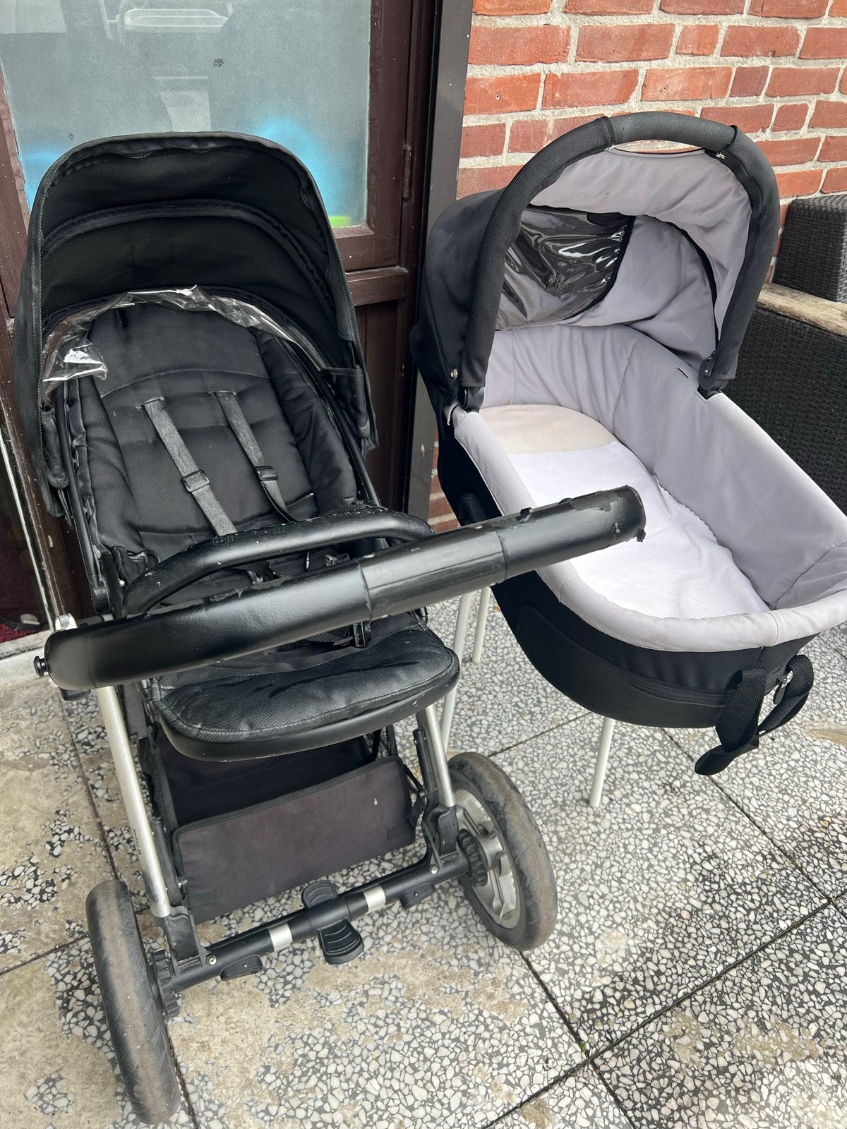 Mutsy Transit 2-in-1 Combiwagen - Compleet & Compact, Ophalen, Gebruikt, Combiwagen, Met reiswieg