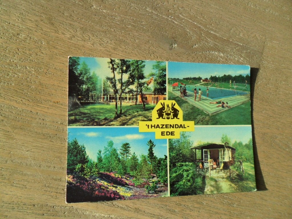 Ede, 't Hazendal, zwembad/huisje 1964, Verzenden, 1960 tot 1980, Gelopen, Gelderland