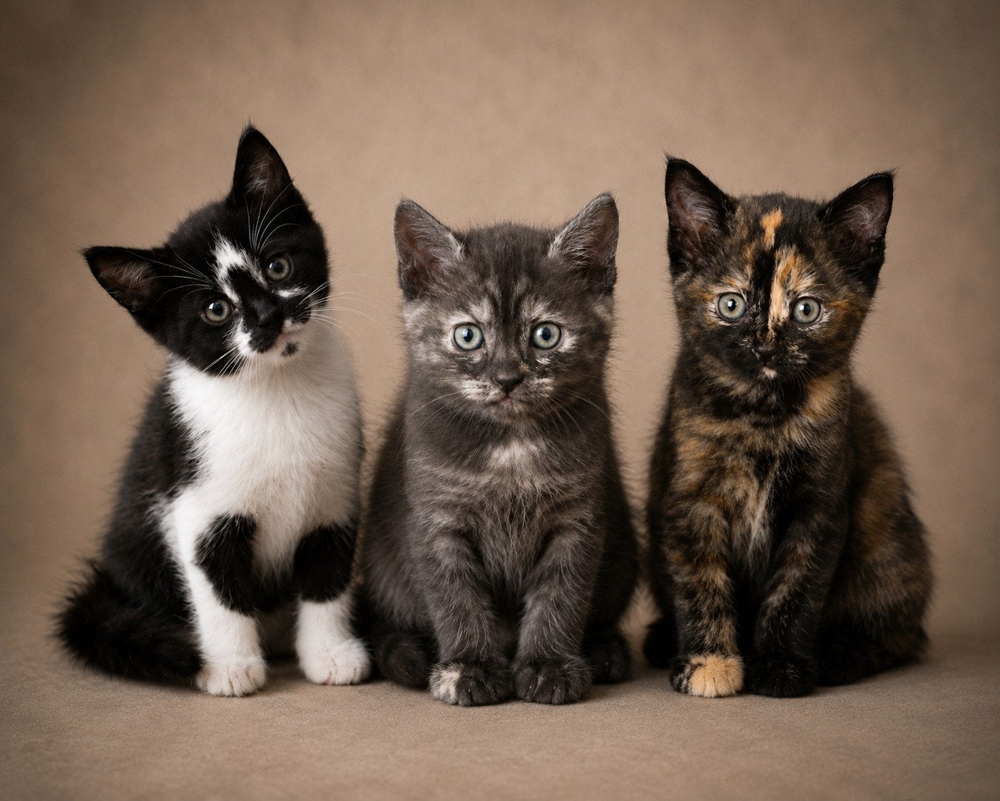 3 kittens te koop half brits korthaar., Dieren en Toebehoren, Meerdere dieren
