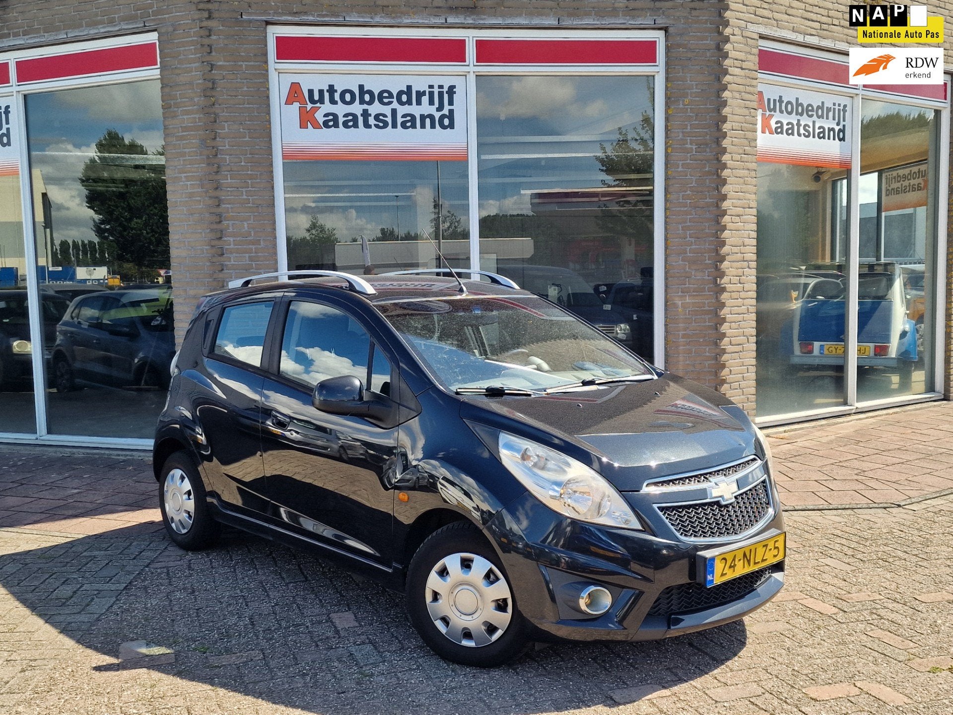 Chevrolet Spark 1.2 16V LT - Airco - Electr Ramen -, Auto's, Stof, Gebruikt, Zwart, 4 cilinders
