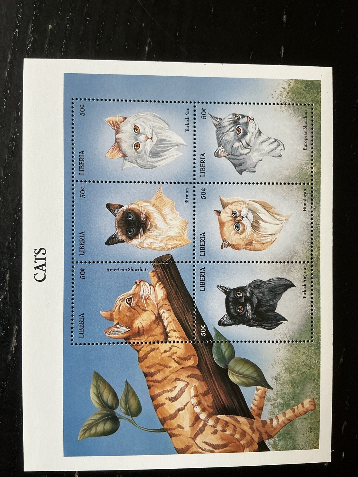 Liberia Postzegels Katten - Diverse Rassen, Ophalen of Verzenden, Postfris