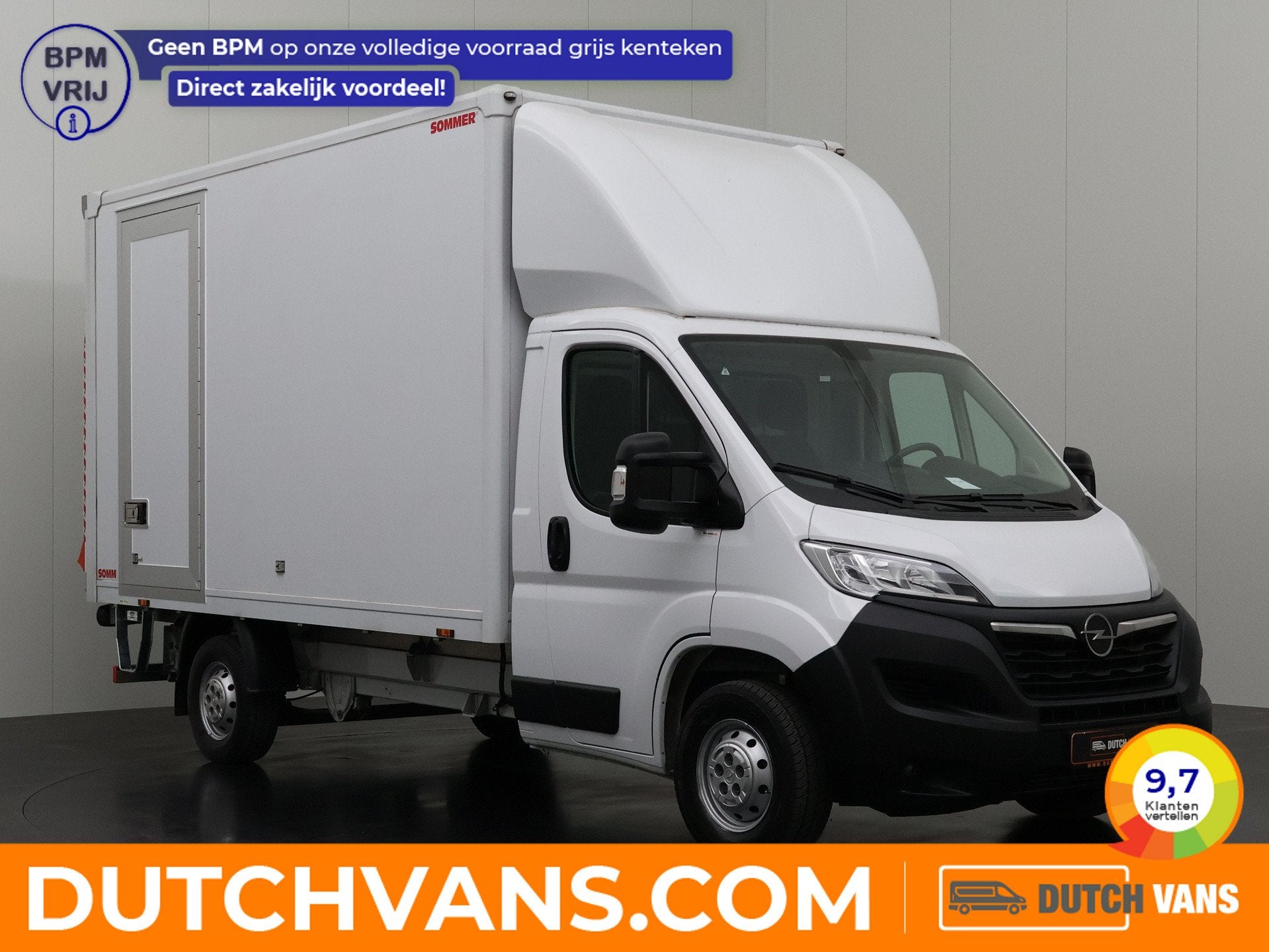 Opel Movano 140PK Bakwagen+Laadklep | Zijdeur | Dakspoiler |, Voorwielaandrijving, Stof, Gebruikt, 4 cilinders