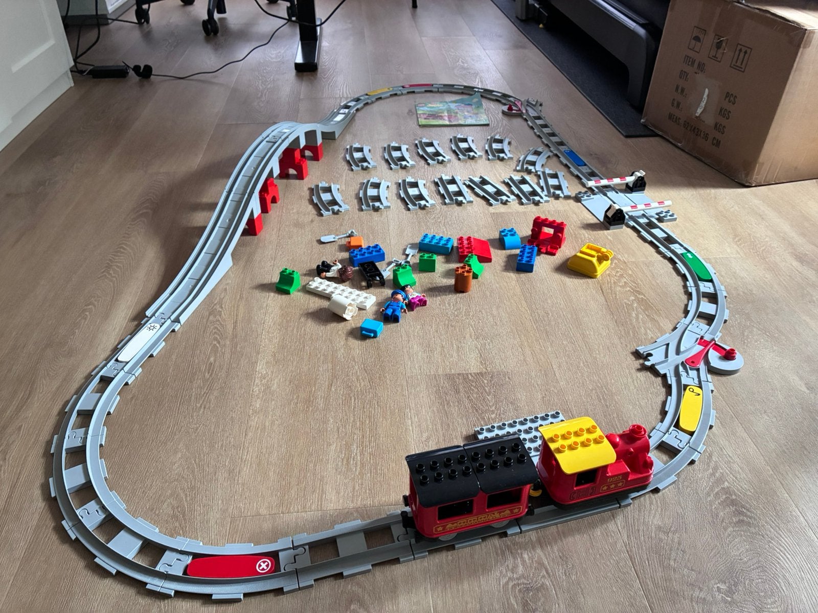 Lego Duplo trein elektrisch met uitbreidingen (3 sets), Kinderen en Baby's, Speelgoed | Duplo en Lego, Ophalen, Zo goed als nieuw