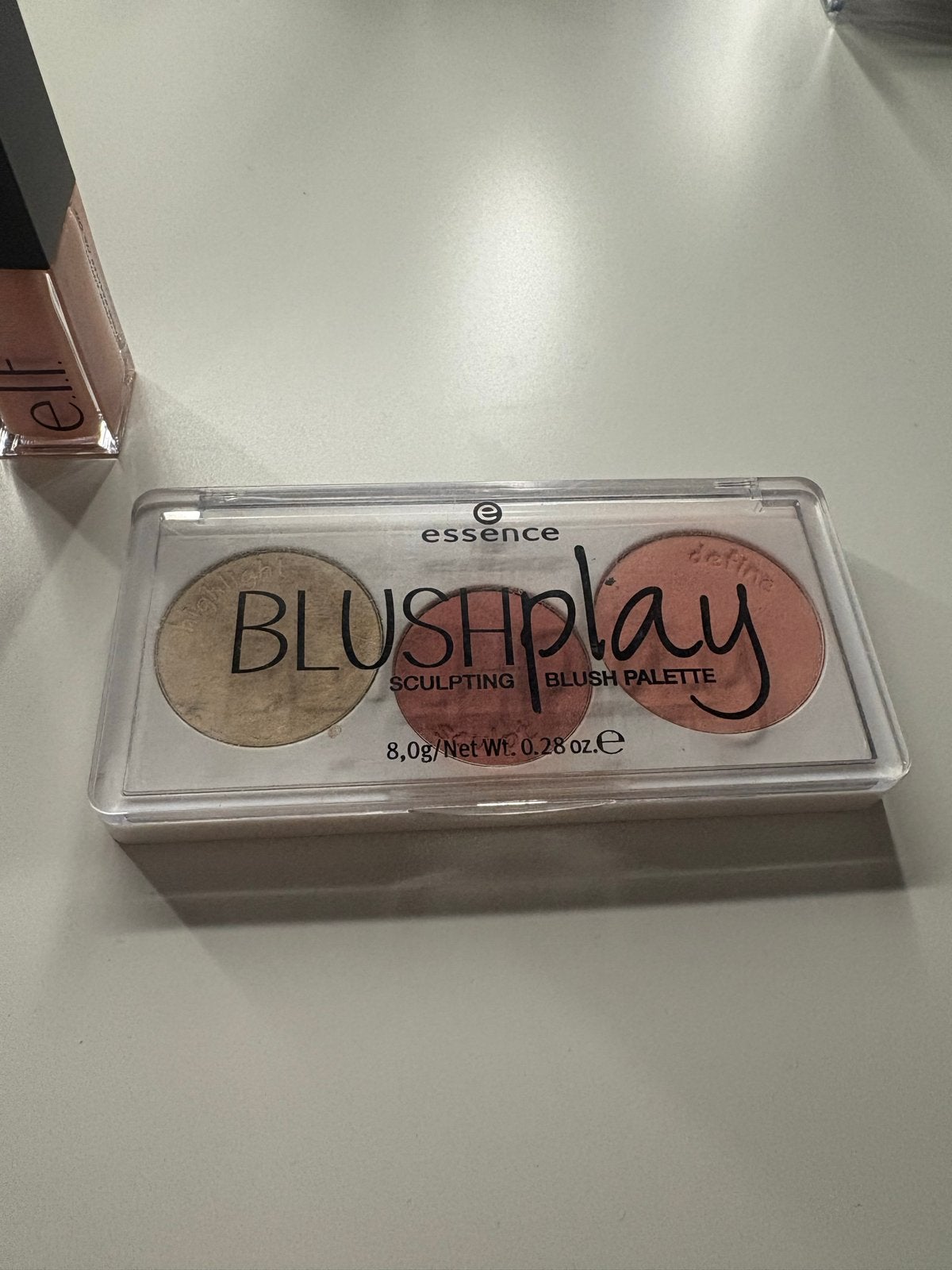 Essence Blushplay Sculpting Blush Palette - 10 Play It Peach, Wangen, Oranje, Ophalen of Verzenden, Zo goed als nieuw
