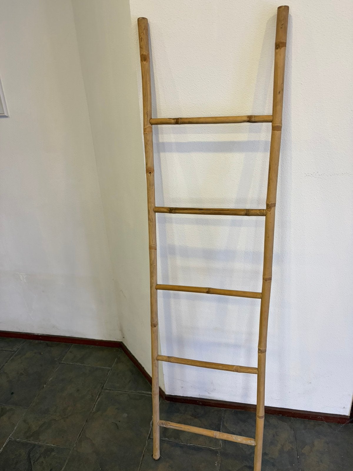 Bamboe decoratieladder houten ladder voor decoratie, Huis en Inrichting, Verzenden, Gebruikt