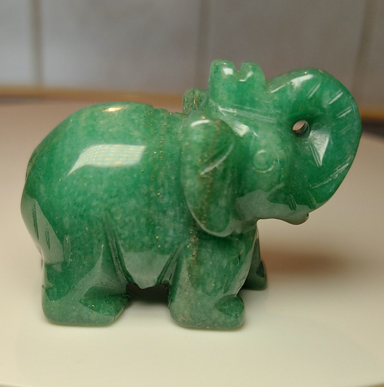 Prachtige Aventurijn Olifant, Ophalen of Verzenden, Zo goed als nieuw
