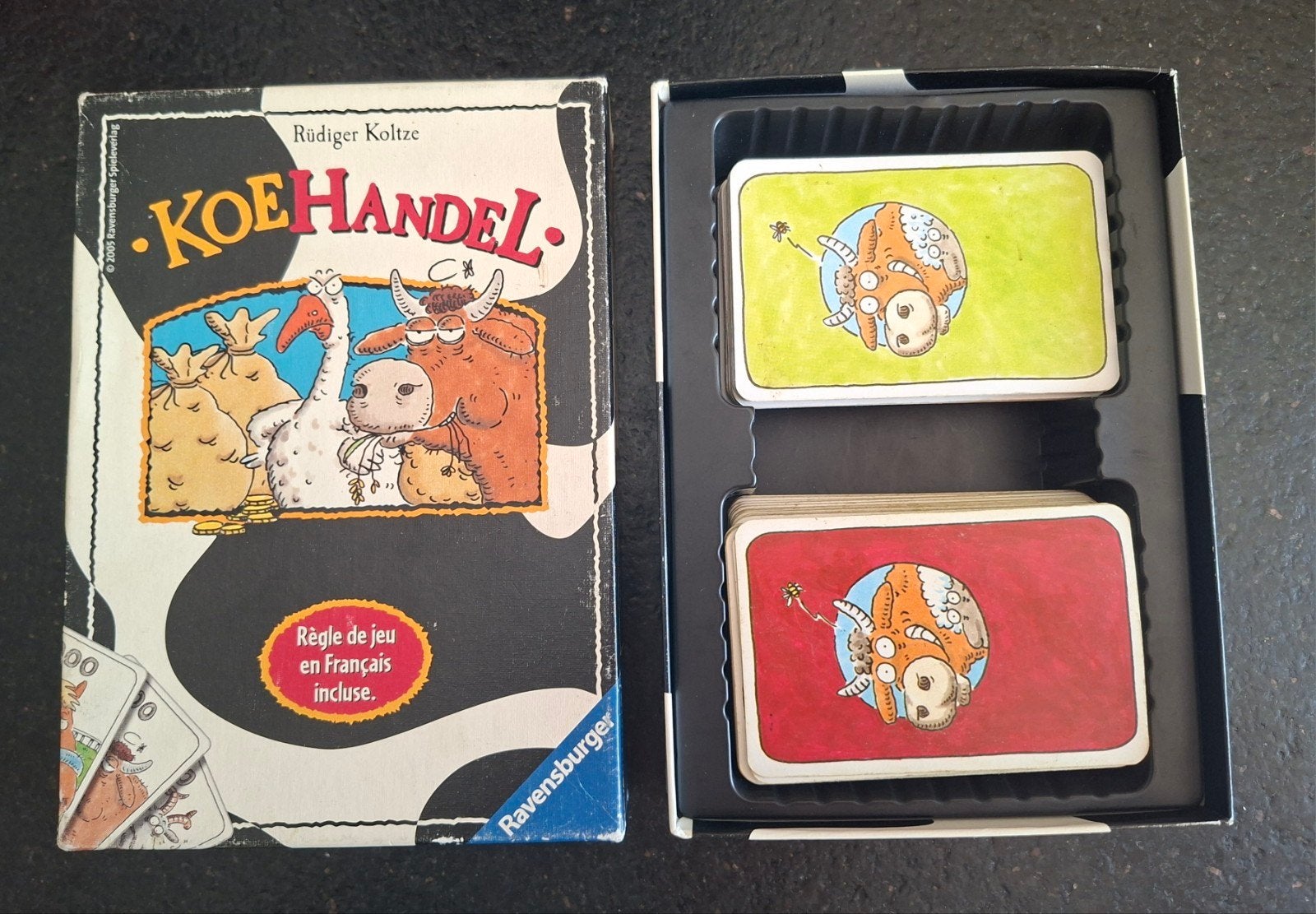 Koehandel kaartspel compleet ZGAN, Hobby en Vrije tijd, Gezelschapsspellen | Kaartspellen, Ophalen of Verzenden, Zo goed als nieuw