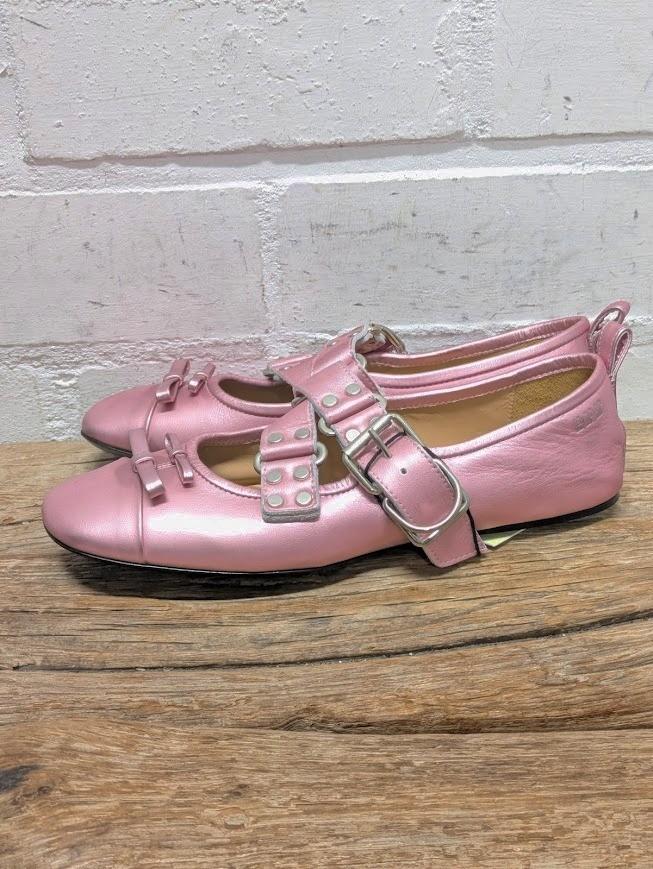 13 09 SR - Leren designer ballerina maat 41 - Nieuw €550, 13 09 SR, Nieuw, X, Roze