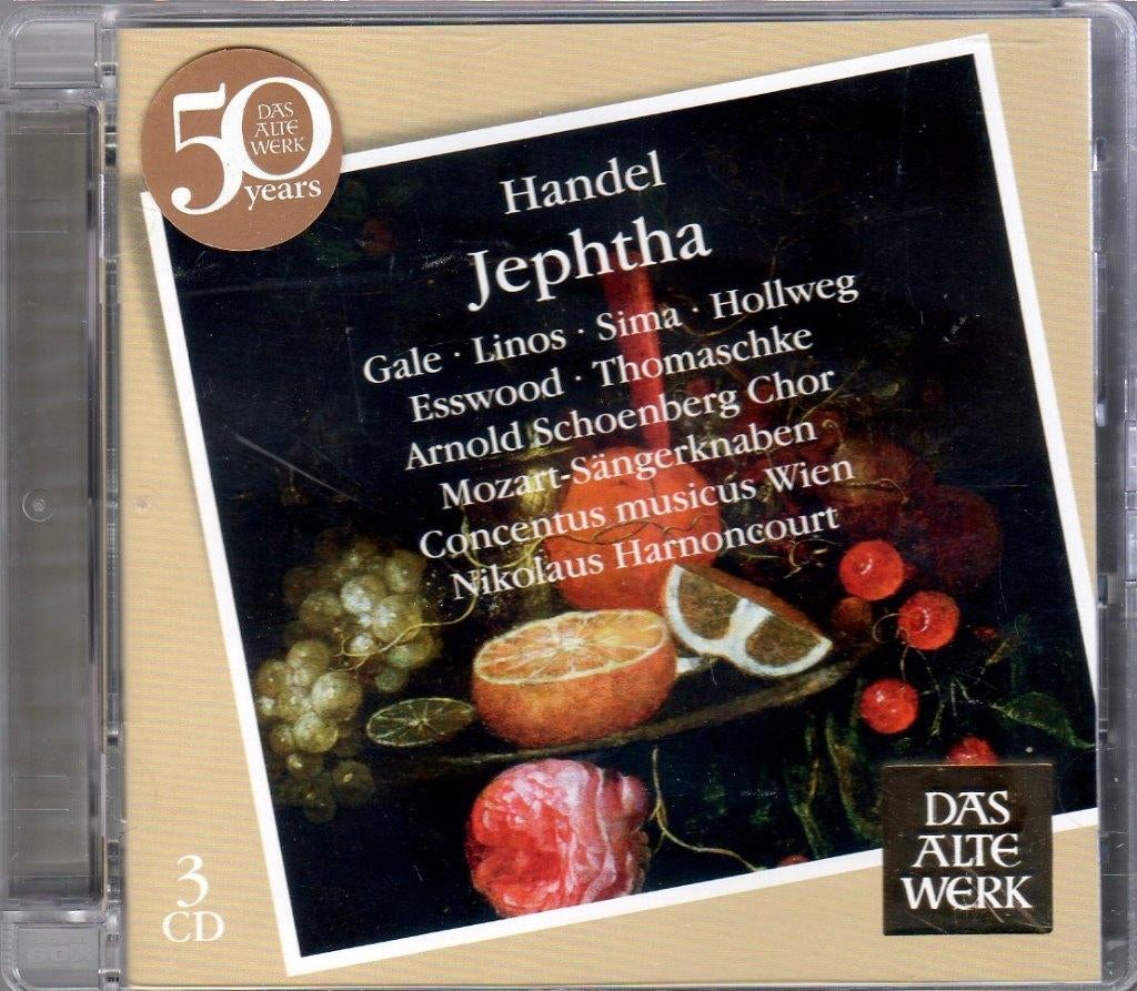3CD Handel: Jephta / Harnoncourt, Ophalen of Verzenden, Barok, Zo goed als nieuw, Vocaal