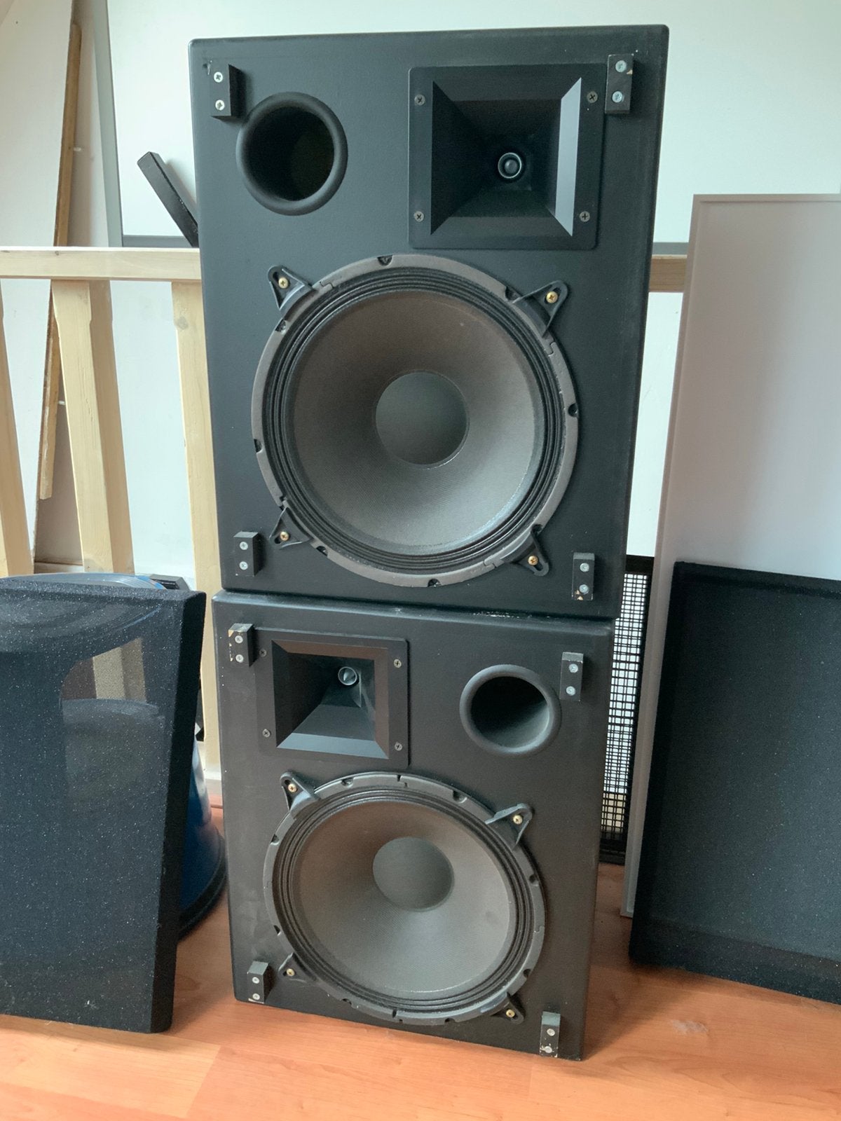Michaelis Speakers 12/200-L met Hoorn Tweeters (12 inch), Overige merken, Gebruikt, Ophalen of Verzenden, 120 watt of meer