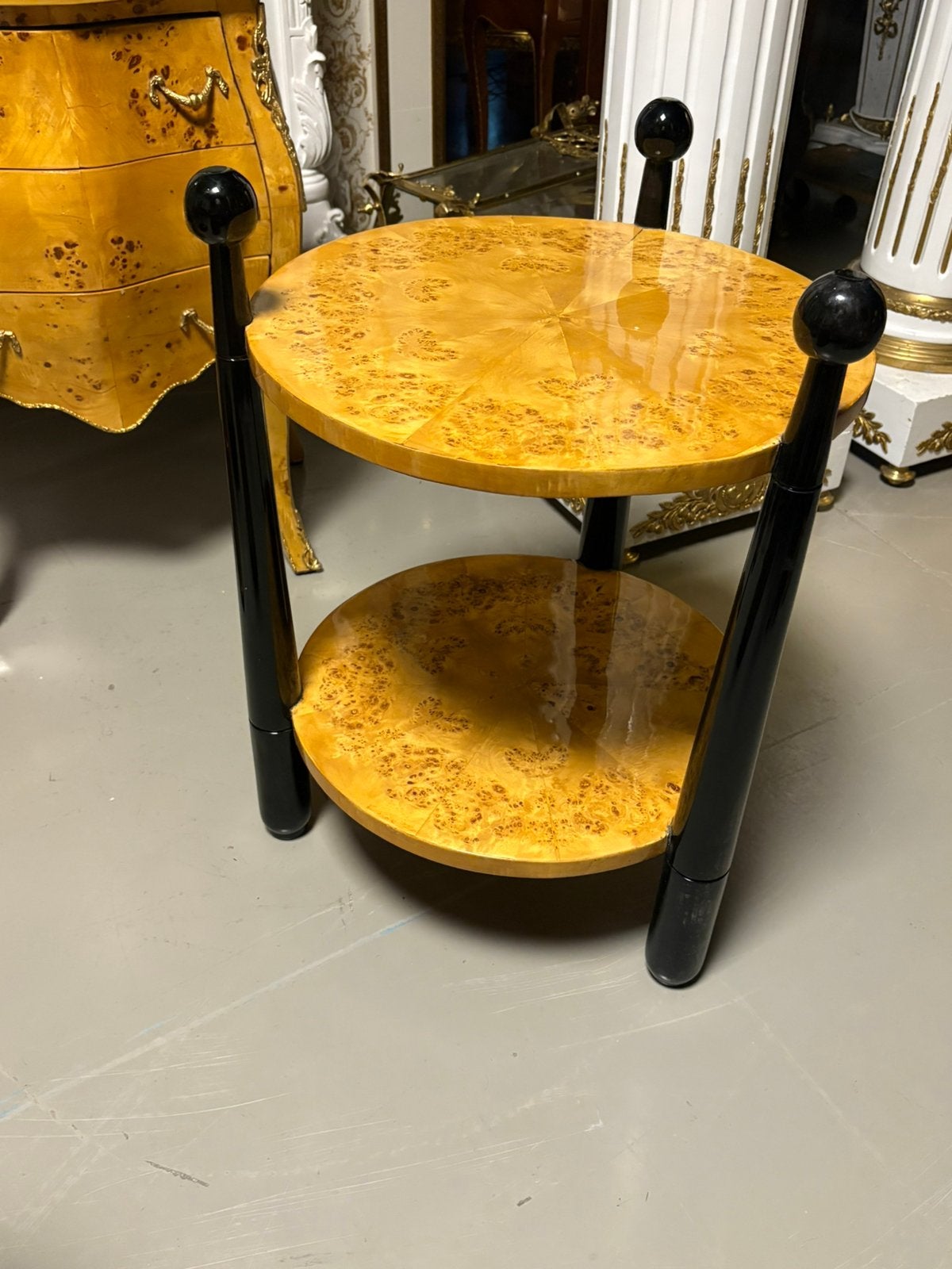 Art deco bijzettafel wortelnoten, Ophalen of Verzenden, Zo goed als nieuw