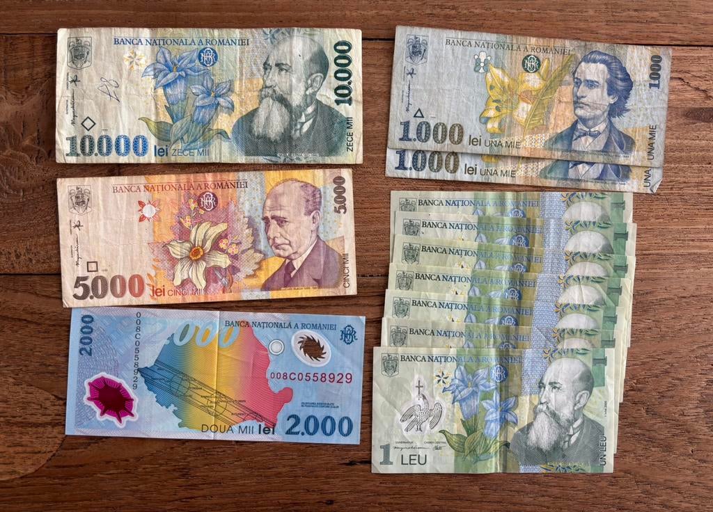 Bankbiljetten Roemenië, Postzegels en Munten, Bankbiljetten | Europa | Niet-Eurobiljetten, Ophalen of Verzenden, Overige landen