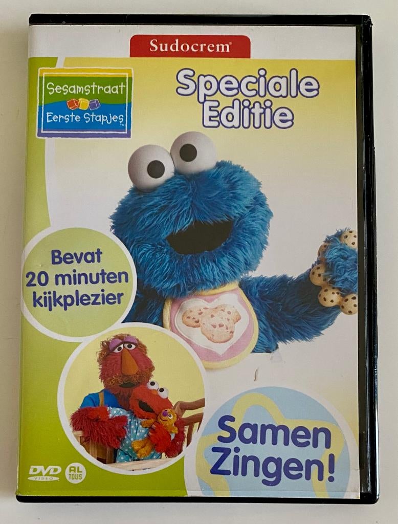 Sesamstraat - Eerste Stapjes - Speciale Editie DVD, Alle leeftijden, Ophalen of Verzenden, Zo goed als nieuw, Tv fictie
