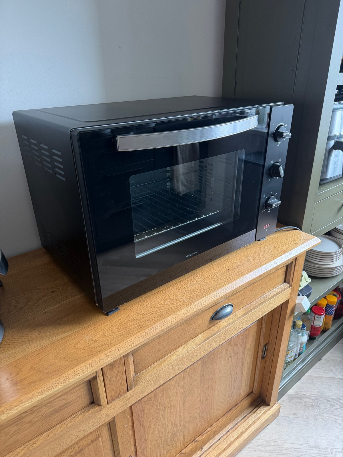 Inventum oven XL 60 liter - Zo goed als nieuw!, Ophalen, 45 tot 50 cm, Oven, Zo goed als nieuw