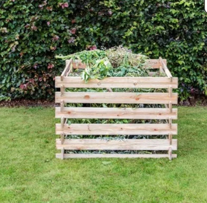2x Houten compostbak voor de tuin. 1 nieuw en 1 gebruikt., Tuin en Terras, Ophalen, Gebruikt