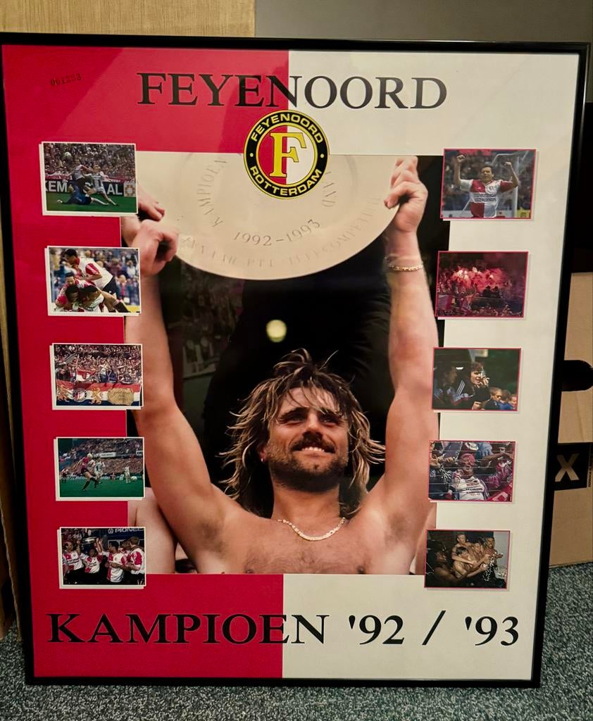 Feyenoord Kampioen Posters 1992/93 & 1998/99 Ingelijst, Verzamelen, Ophalen, Gebruikt, Feyenoord, Poster, Plaatje of Sticker