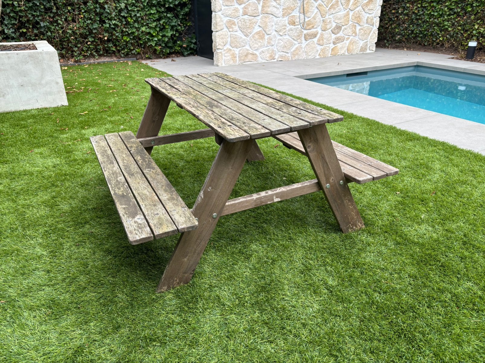 Picknick tafel voor kindjes, Tuin en Terras, Picknicktafels, Gebruikt, Rechthoekig, Hout, Ophalen