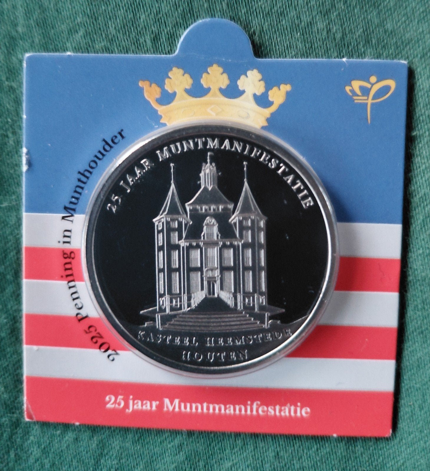 Penning in munthouder  2025, Ophalen of Verzenden, Koningin Beatrix, Overige waardes