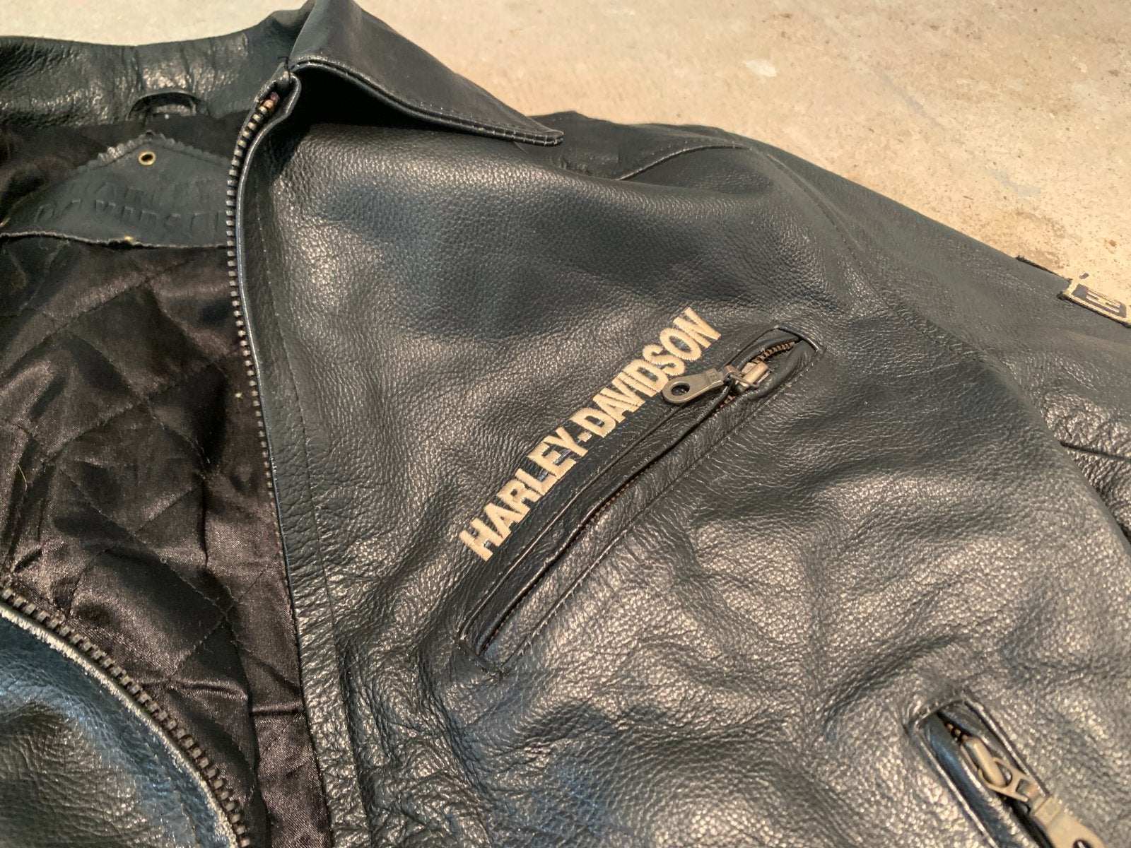 Leren jas, Harley Davidson, maat L, Ophalen of Verzenden, Tweedehands, Heren, Jas | leer