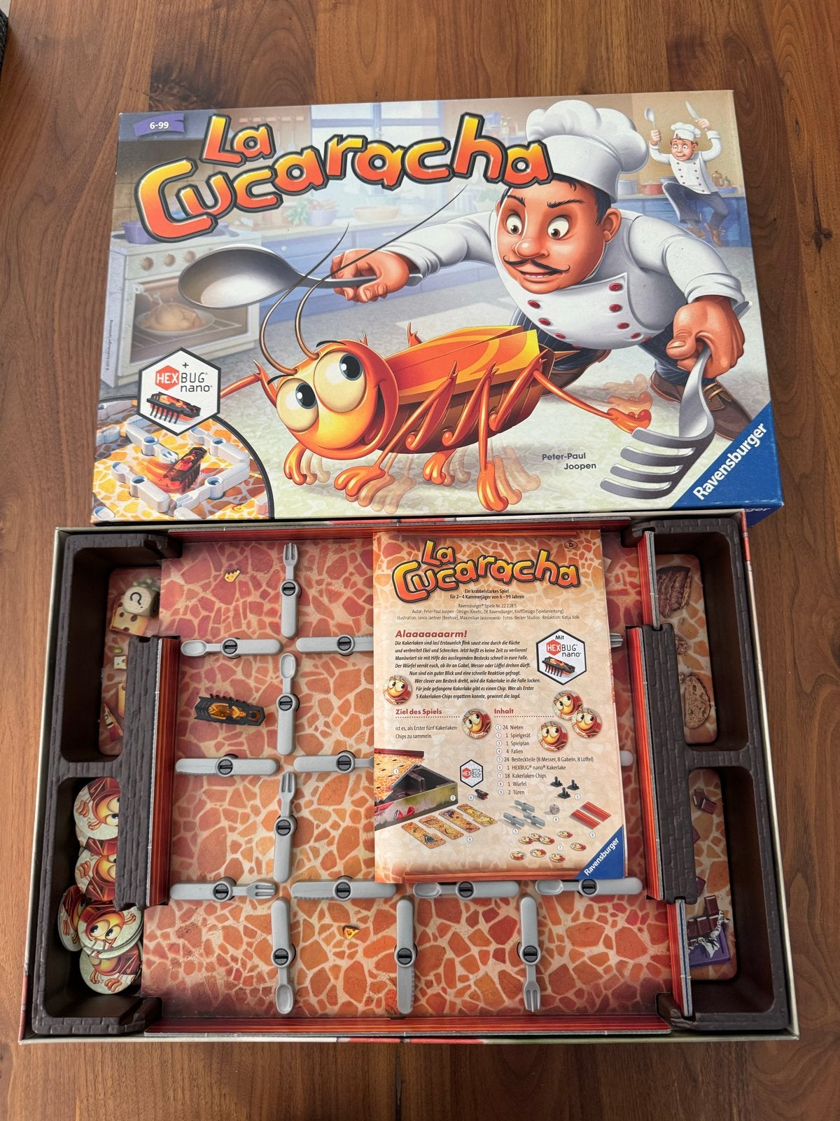 La Cucaracha Bordspel van Ravensburger als nieuw, Drie of vier spelers, Ophalen of Verzenden, Zo goed als nieuw