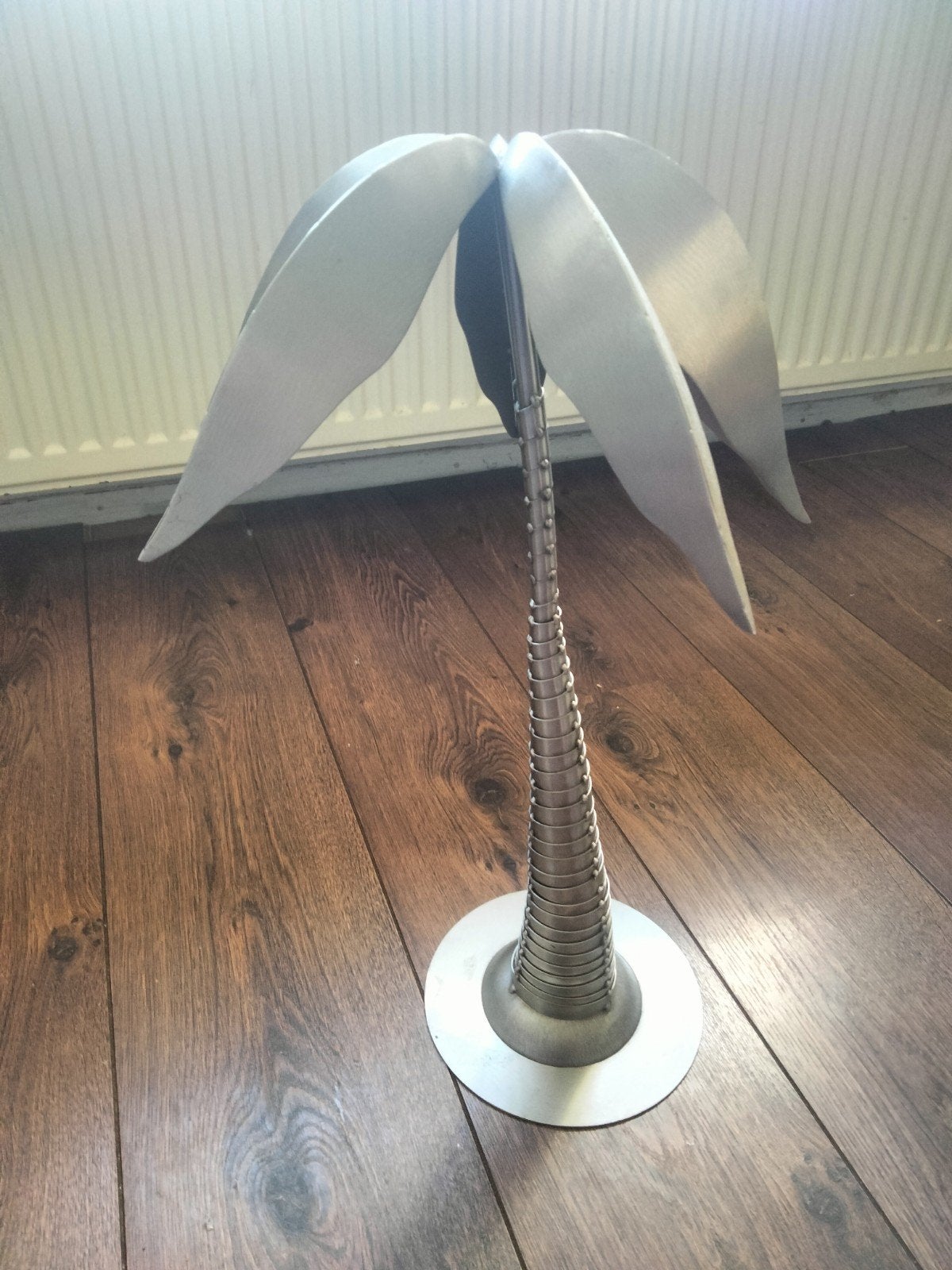 Metalen palmboom decoratie object, Antiek en Kunst, Kunst | Designobjecten, Ophalen of Verzenden, Metaal, Handgemaakt
