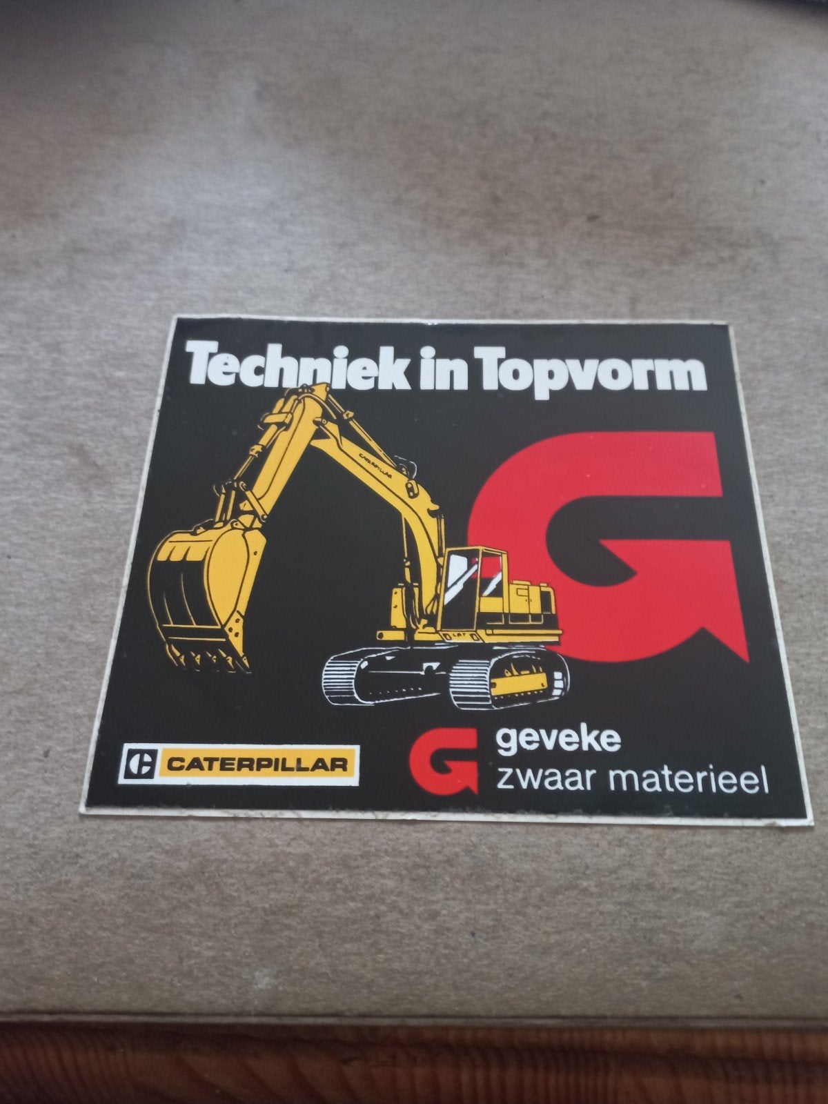 Caterpillar Geveke Zwaar Materieel Sticker Techniek, Ophalen of Verzenden, Gebruikt, Merk