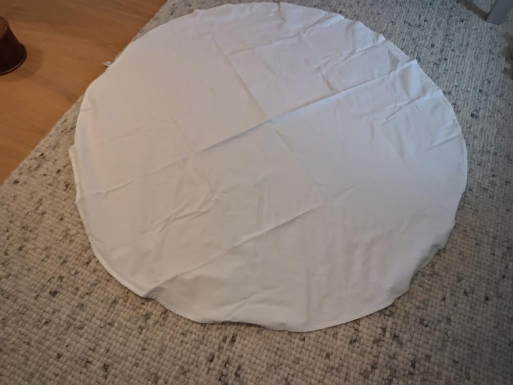 Rond wit tafelkleed, Huis en Inrichting, Tafelkleden, Ophalen of Verzenden, Nieuw, Rond