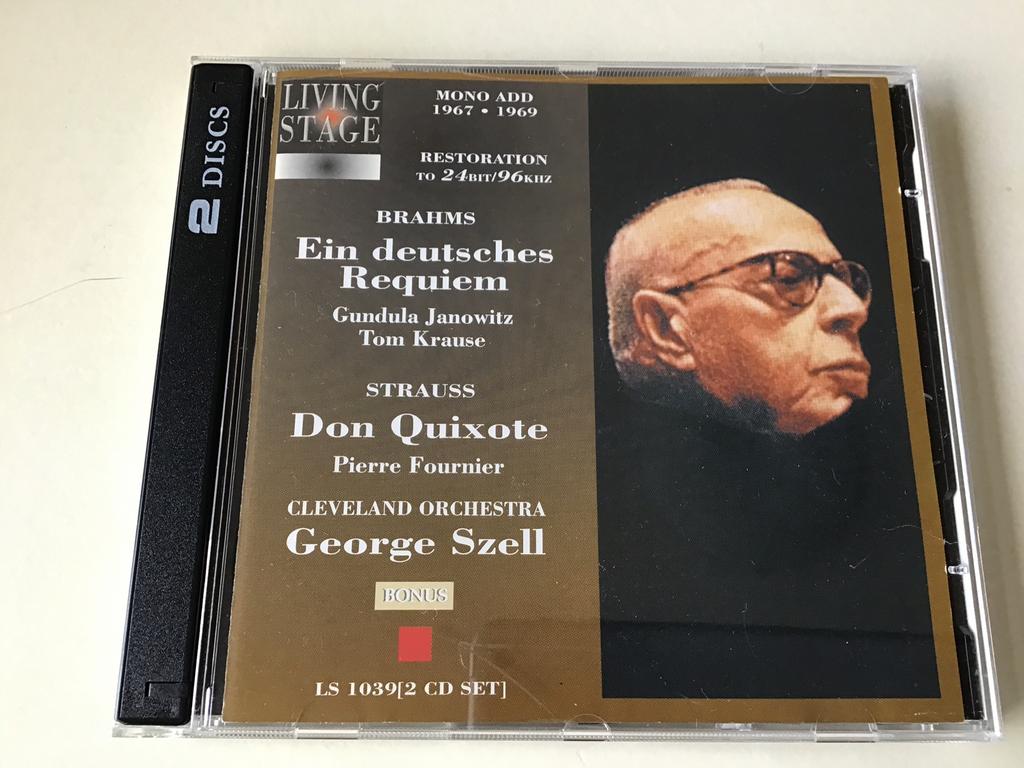 George Szell conducts Brahms & Strauss 2CD SET, Ophalen of Verzenden, Romantiek, Zo goed als nieuw, Orkest of Ballet