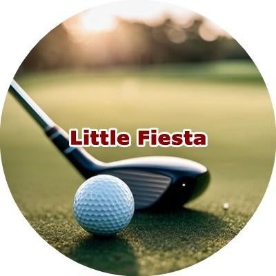 L1885 icing frosting golf 16cm eetbare taart plaat print, Ophalen of Verzenden, Nieuw, Taarten, Versiering
