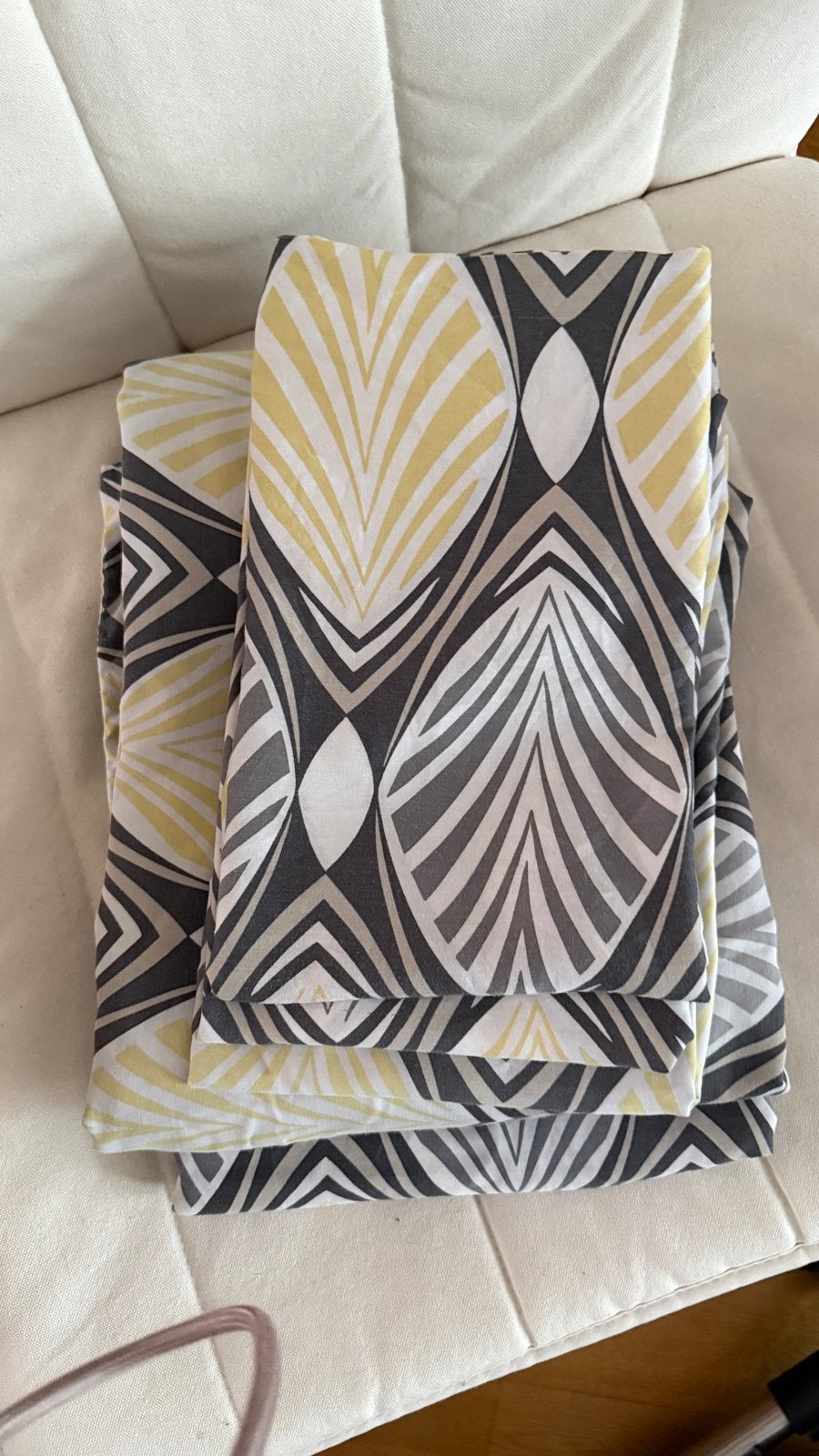 2x IKEA eenpersoons dekbedovertrek + 3 slopen, Gebruikt, Dekbedovertrek, Ophalen of Verzenden, Meerkleurig