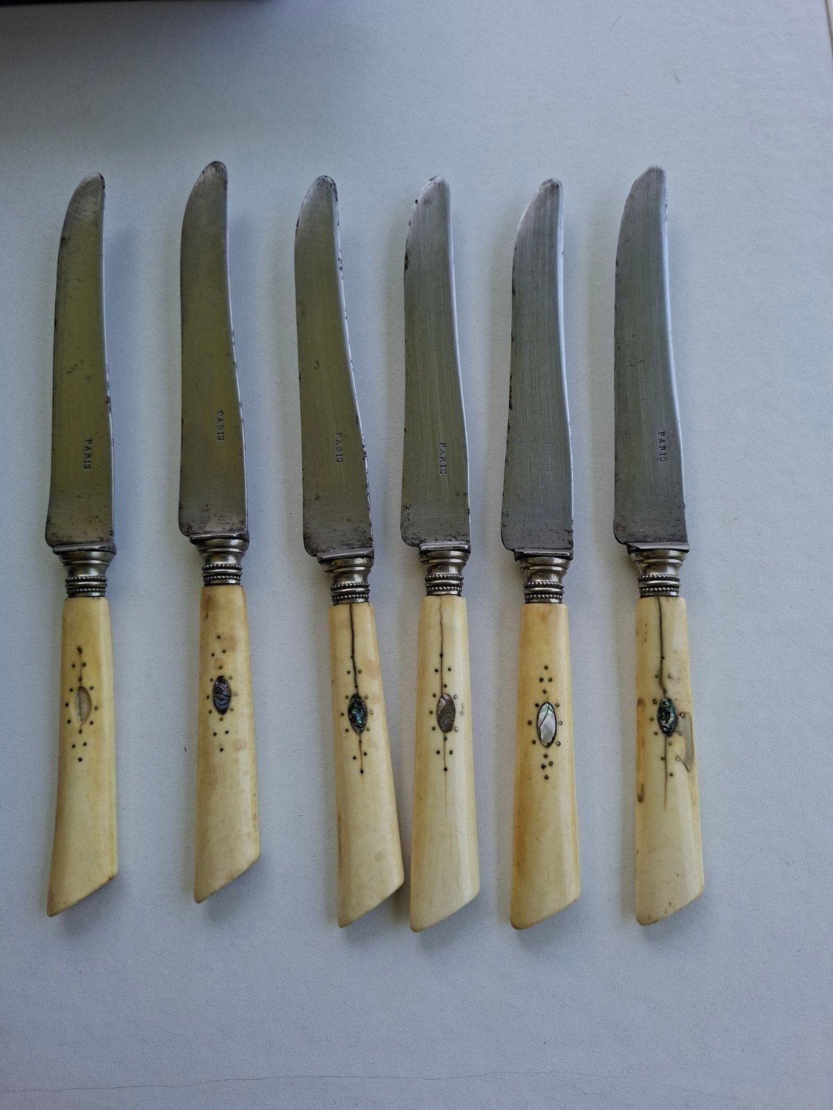 Set van 6 antieke messen, Antiek en Kunst, Ophalen of Verzenden