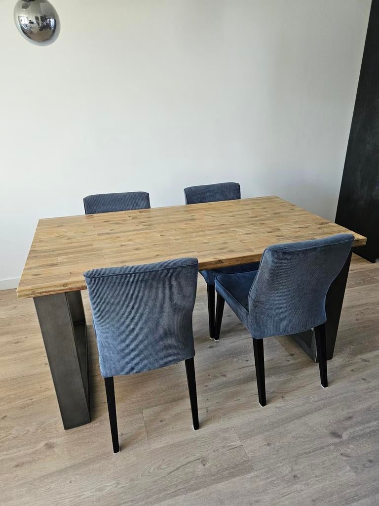 Eettafel, Huis en Inrichting, Tafels | Eettafels, Ophalen, Gebruikt, 50 tot 100 cm, 150 tot 200 cm