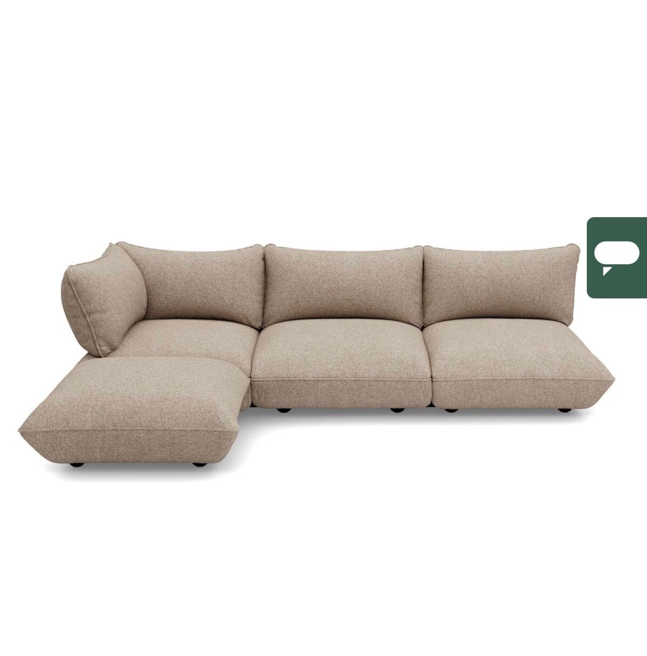 Fatboy Sumo modulaire boucle bank, Huis en Inrichting, Banken | Bankstellen, Ophalen, 100 tot 125 cm, Hoekbank, Stof